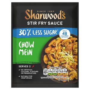 SHARWOODS CHW MEIN 30%LES SUG STR FRY 12/120G