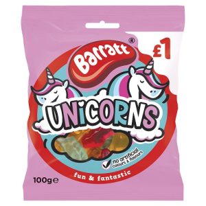 BARRATT FUN & FANTASTIC UNICORNS PMP £1.00 100G
