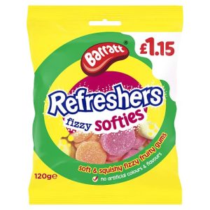 BARRATT 120G REFRESHER SOFTIES PMP £1.15