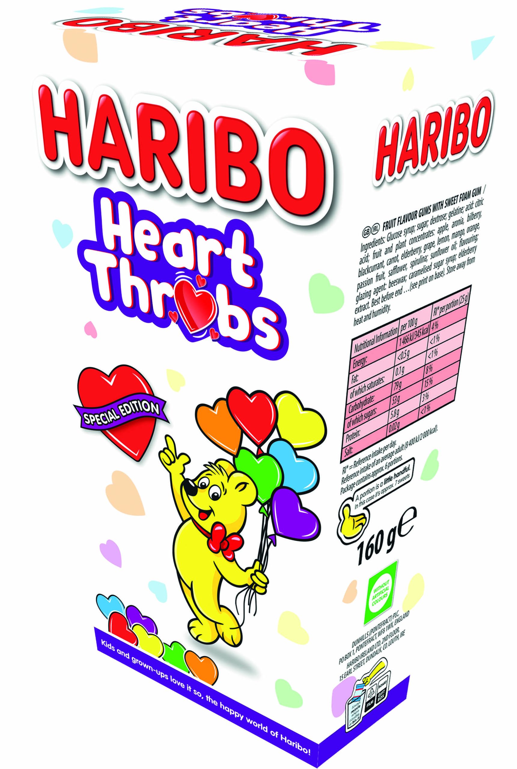 HARIBO HEART THROBS GIFT BOX 160G