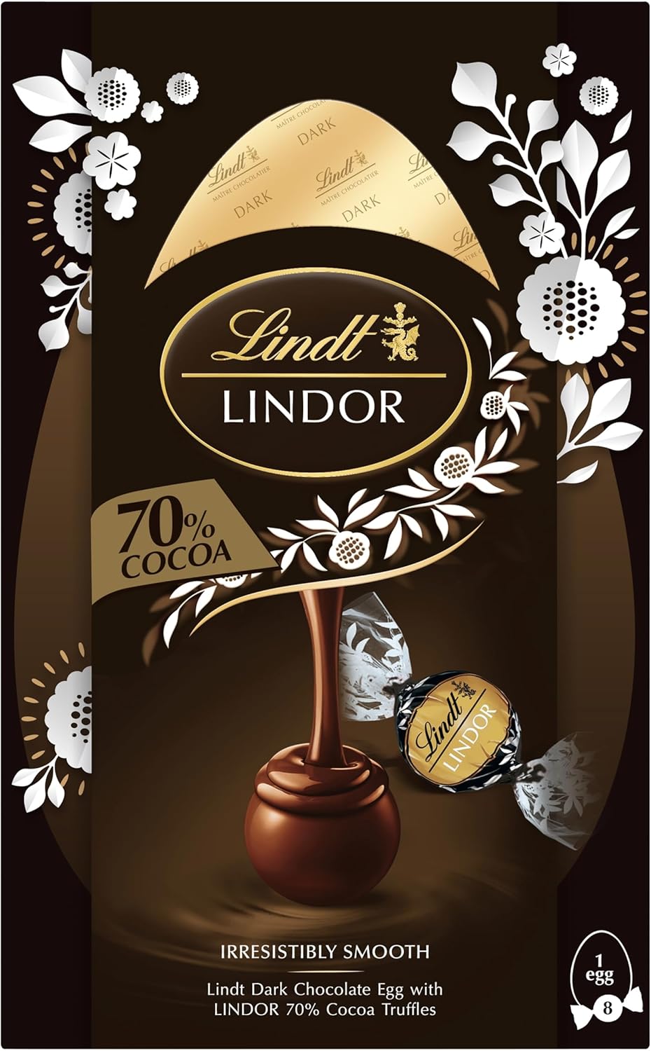 LINDOR SHELL EGG 70% DARK 260G