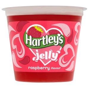 HARTLEYS 125G RTE JELLY RASPBERRY