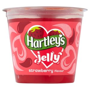HARTLEYS 125G RTE JELLY STRAWBERRY