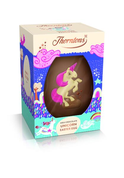 THORNTONS EASTER EGG MILK CHOC UNICORN 151G