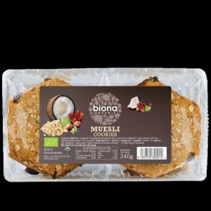 BIONA 240G MUESLI COOKIES ORGANIC