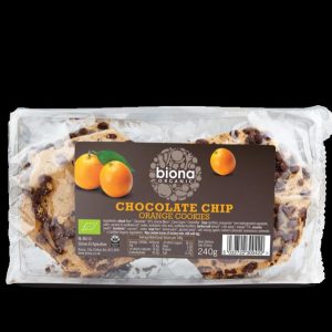 BIONA 240G CHOCOLATE CHIP & ORANGE COOKIES ORGANIC