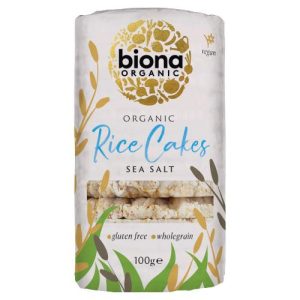 BIONA 100G RICE CAKES WITH SALT ORGANIC - WHOLEGRAIN LOW FAT