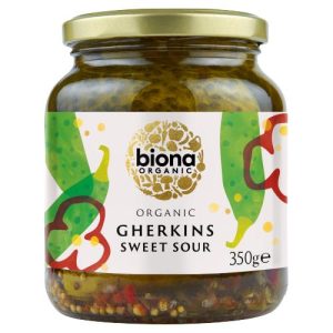 BIONA 350G GHERKINS ORGANIC