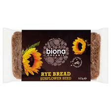 BIONA 500G RYE SUNFLOWER SEED BREAD ORGANIC