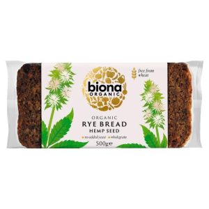 BIONA 500G RYE & HEMPSEED BREAD ORGANIC