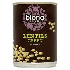 BIONA 400G LENTILS GREEN LARGE ORGANIC