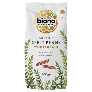 BIONA 500G SPELT WHOLEGRAIN PENNE ORGANIC