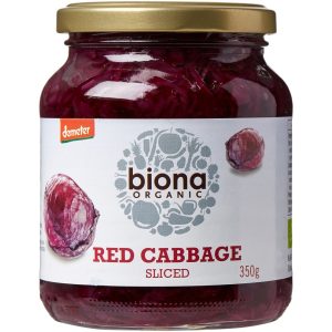 BIONA 350G RED CABBAGE ORGANIC / DEMETER IN GLASS JARS