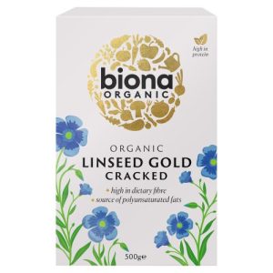 BIONA 500G CRACKED LINSEED GOLD ORGANIC - OMEGAEXTRA OMEGA 3