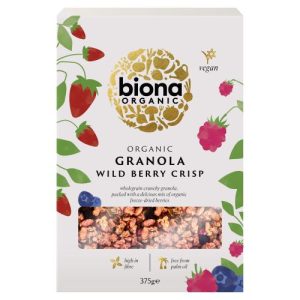 BIONA 375G WILD BERRY CRISPY GRANOLA ORGANIC