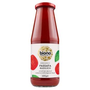 BIONA 680G PASSATA BASILICO - WITH FRESH BASIL ORGANIC