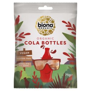 BIONA 75G COOL COLA BOTTLES ORGANIC