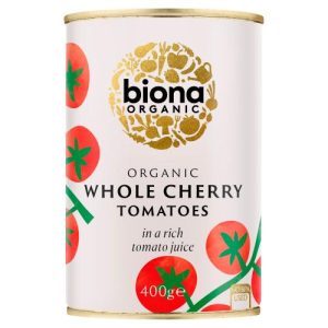 BIONA 400G WHOLE CHERRY TOMATOES ORGANIC