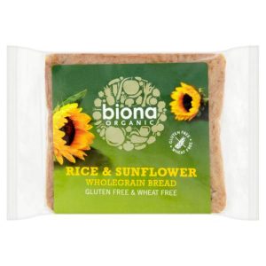 BIONA 500G RICE & SUNFLOWER SEED BREAD - GLUTEN FREE ORGANIC