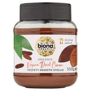 BIONA 350G DARK CHOCOLATE SPREAD ORGANIC - VEGAN PALM OIL FREE