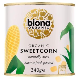 BIONA 340G SWEETCORN ORGANIC - NO ADDED SUGAR