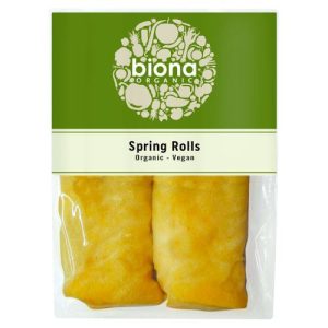 BIONA 220G SPRING ROLLS - WITH A HINT OF GINGER ORGANIC