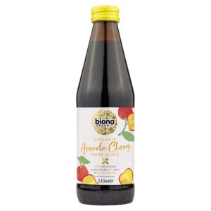 BIONA 330ML ACEROLA CHERRY PURE SUPERJUICE 1 ORGANIC