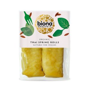 BIONA 220G THAI SPRING ROLLS - MILD CORIANDER AND CHILLI SPICE ORGANIC