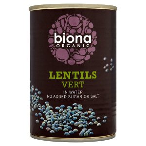 BIONA 400G LENTILS VERT - BIJOUX PUY TYPE ORGANIC