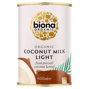 BIONA 400ML COCONUT MILK - LIGHT 0.09 FAT ORGANIC