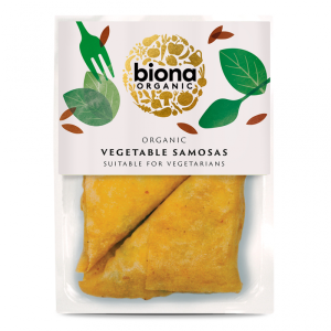 BIONA 4X250G VEGETABLE SAMOSAS ORGANIC