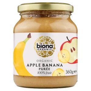 BIONA 360G APPLE & BANANA PUREE ORGANIC - NO ADDED SUGAR