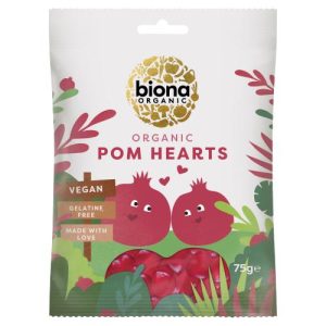 BIONA 75G POMEGRANATE HEARTS ORGANIC