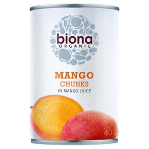 BIONA 400G MANGO CHUNKS IN JUICE ORGANIC