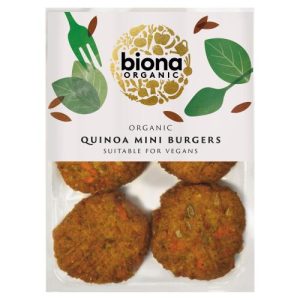 BIONA 195G QUINOA MINI BURGERS ORGANIC