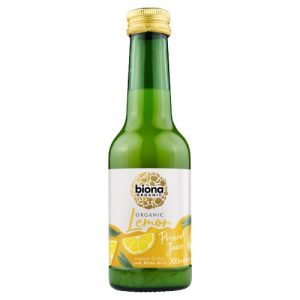 BIONA 200ML LEMON JUICE ORGANIC - NOT FROM CONCENTRATE COOK BLEND DRESS