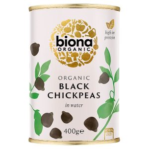 BIONA 400G BLACK CHICK PEAS ORGANIC