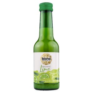 BIONA 200ML LIME JUICE ORGANIC - NOT FROM CONCENTRATE COOK BLEND DRESS