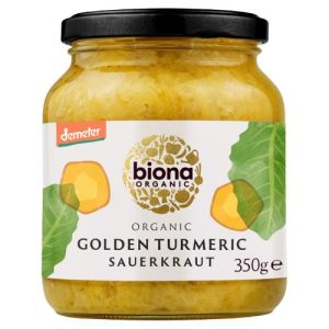 BIONA 350G SAUERKRAUT GOLDEN TURMERIC ORGANIC/ DEMETER