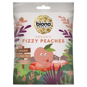 BIONA 75G FIZZY PEACHES ORGANIC