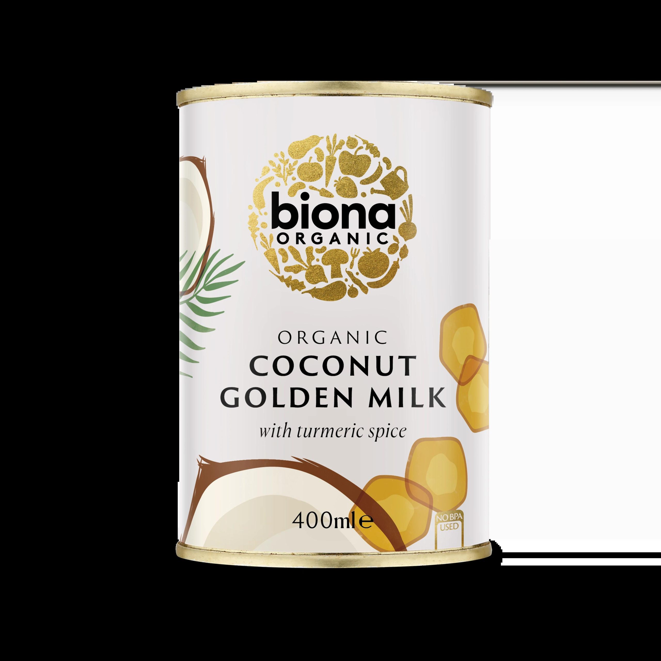 BIONA 400ML GOLDEN COCONUT MILK WITH TURMERIC ORGANIC