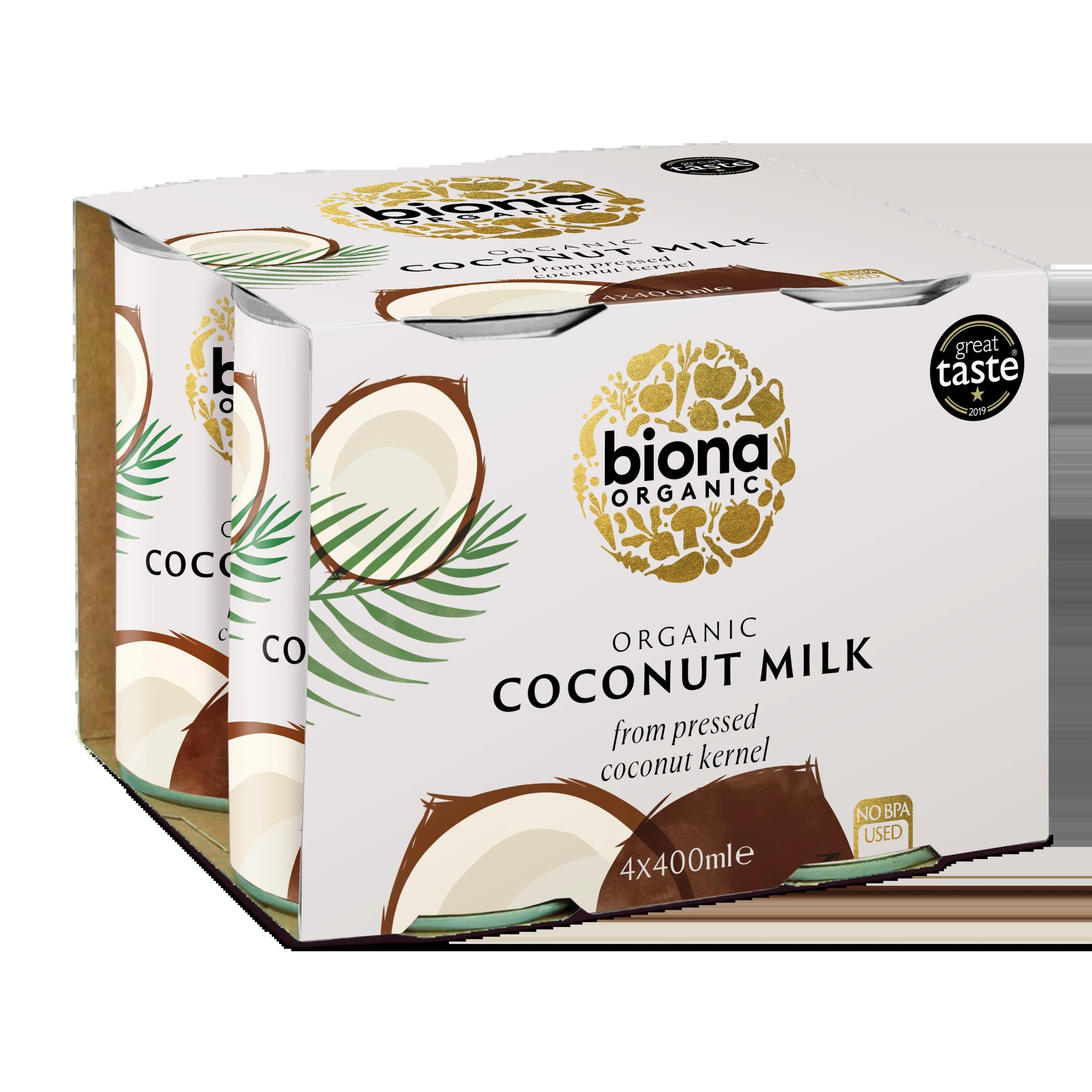 BIONA 4X400ML COCONUT MILK CLASSIC ORGANIC 4 - PACK