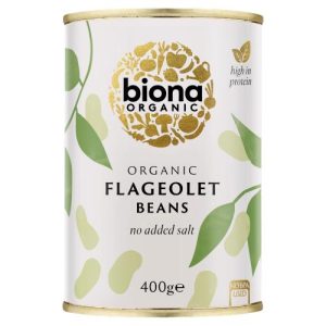BIONA 400G FLAGEOLET BEANS ORGANIC