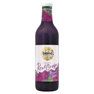 BIONA 0.75LT RED GRAPE JUICE - PRESSED ORGANIC