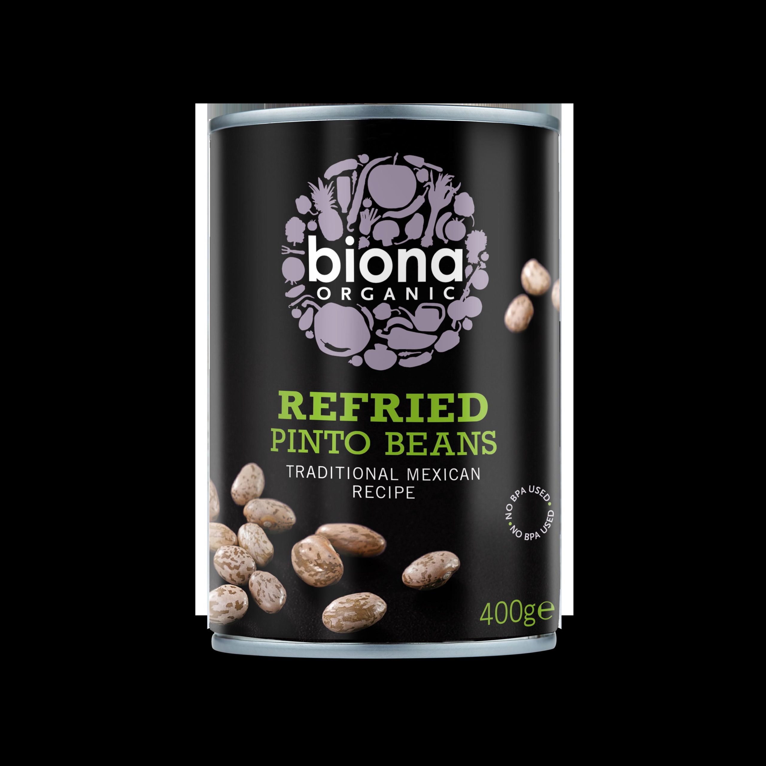 BIONA 410G REFRIED PINTO BEANS ORGANIC