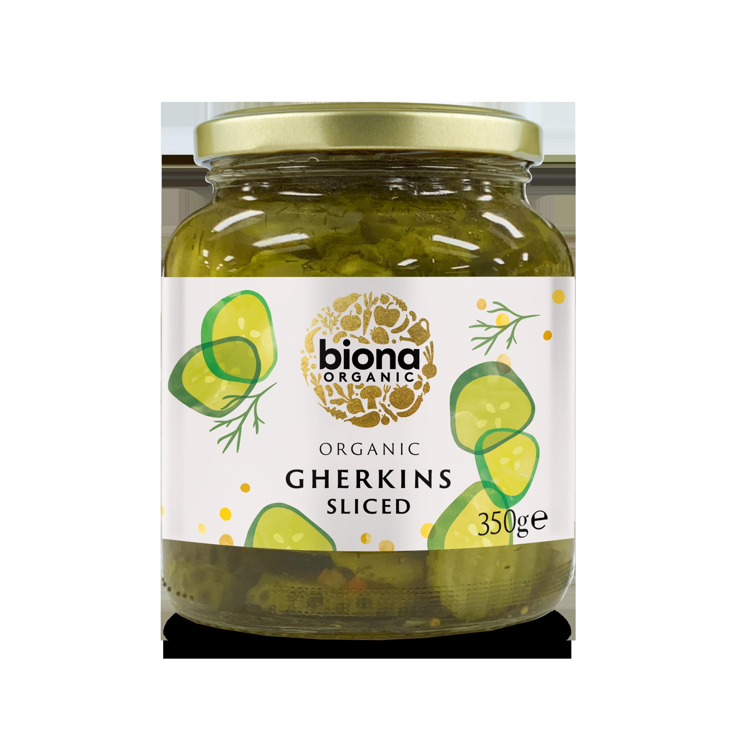 BIONA 350G GHERKIN SLICES ORGANIC