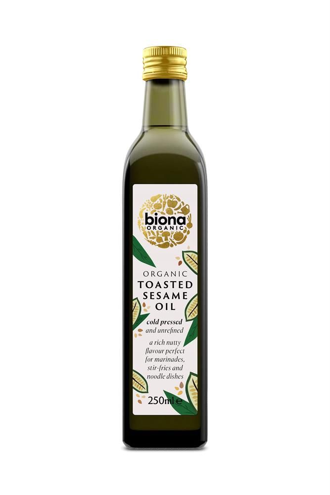 BIONA 250ML TOASTED SESAME SEED OIL COLD PRESSED ORGANIC
