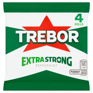 TREBOR EXTRA STRONG PEPERMINT 4PK 165.2G