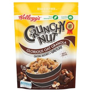 KELLOGGS CRUNCHY NUT GRANOLA 380G CHOC