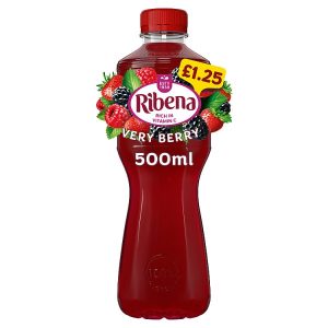 RIBENA VERY BERRY PMP £1.25 500ML